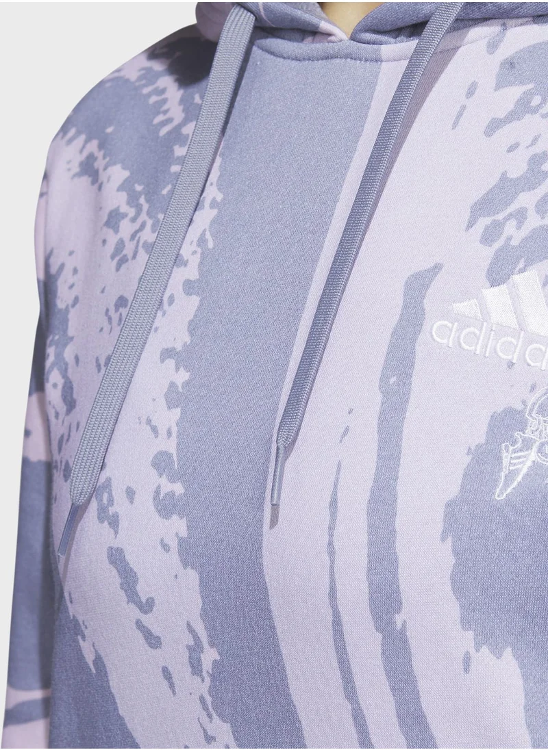 Adidas Luxe Aop Hoodie