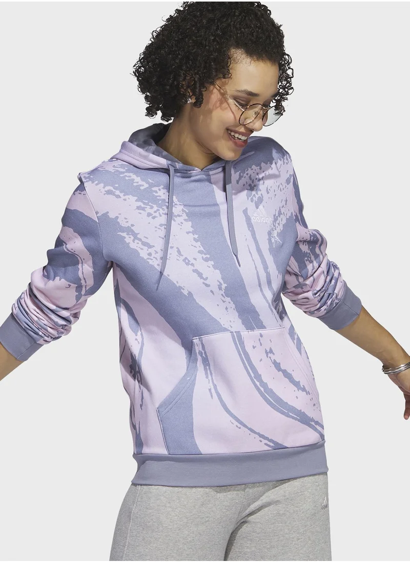 Adidas Luxe Aop Hoodie