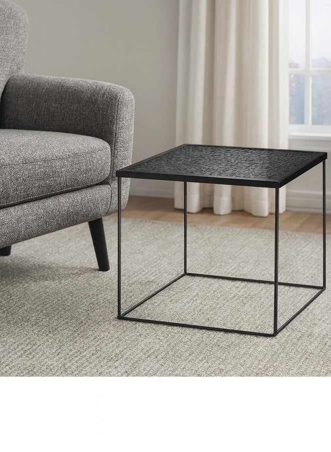 Urban Lifestyle Urban Shop Die Cut Metal Side Table, Black - Image 2
