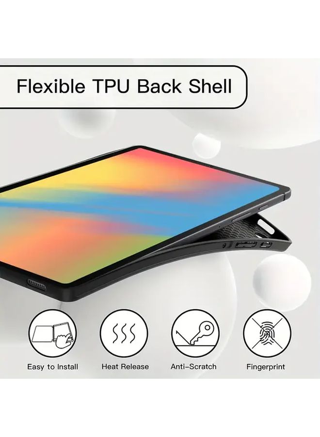 YT Blue Tablet Case For 10 4 Inch Foldable Protective Cover With Triple Bracket - Image 4