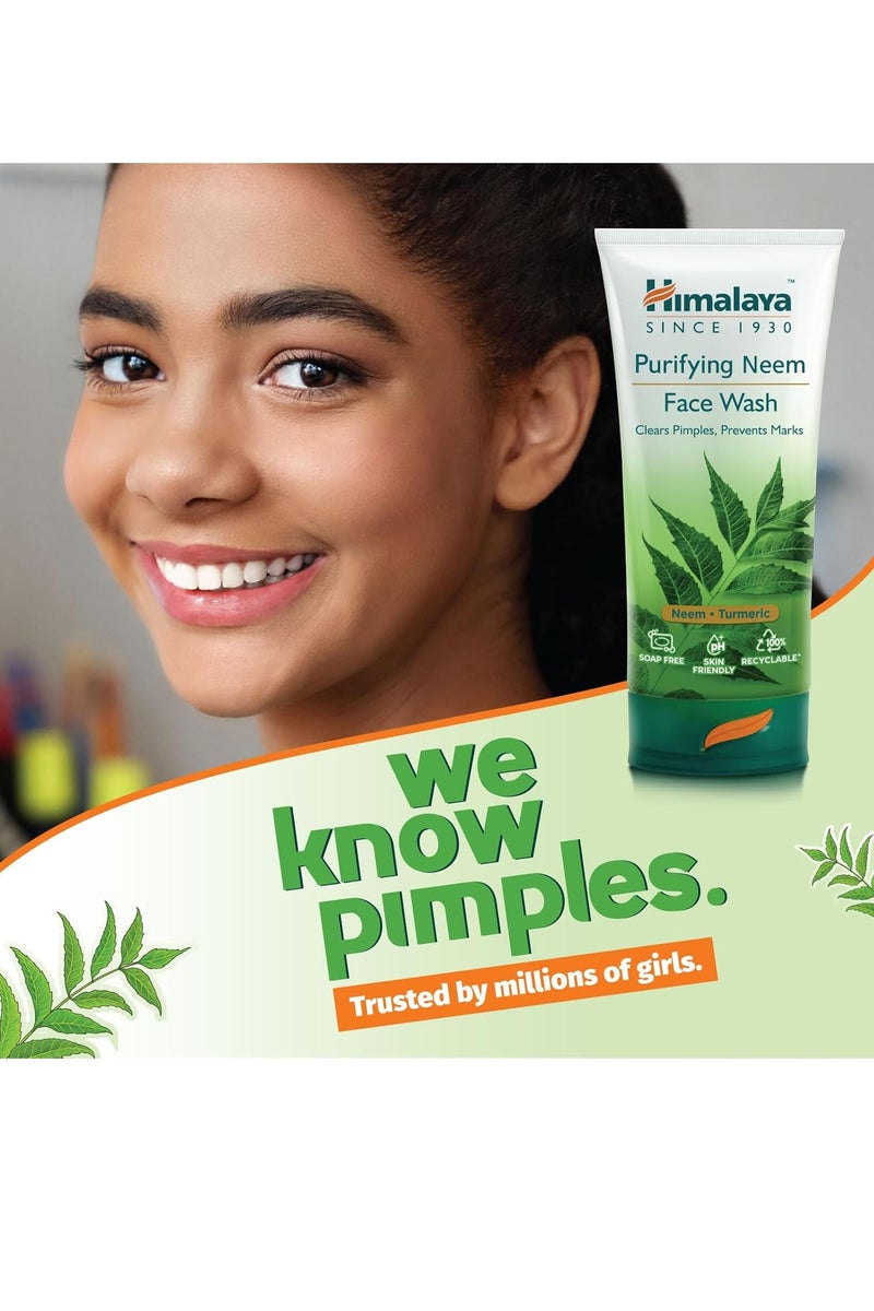 Himalaya Two pieces of Purifying Neem Face Wash 50ml - Image 3