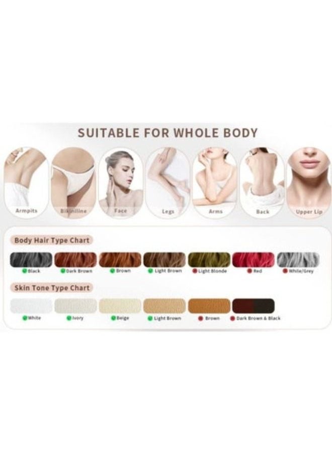 ACLIX - IPL Laser Hair Removal Device 600000 Flashes LCD Display Permanent Painless Laser Hair Removal Kit Female Male with Ice Mode with Quartz Lamp Home Use Women's Shaver - Image 1