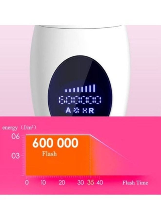 ACLIX - IPL Laser Hair Removal Device 600000 Flashes LCD Display Permanent Painless Laser Hair Removal Kit Female Male with Ice Mode with Quartz Lamp Home Use Women's Shaver - Image 1