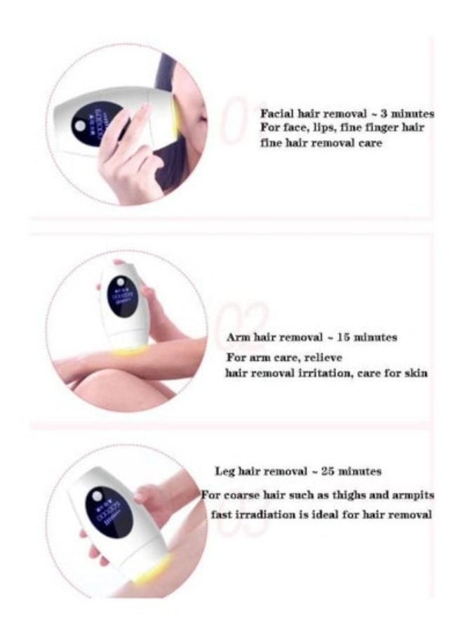 ACLIX - IPL Laser Hair Removal Device 600000 Flashes LCD Display Permanent Painless Laser Hair Removal Kit Female Male with Ice Mode with Quartz Lamp Home Use Women's Shaver - Image 1