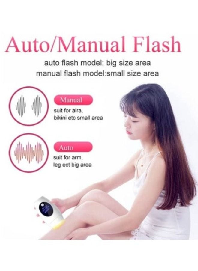 ACLIX - IPL Laser Hair Removal Device 600000 Flashes LCD Display Permanent Painless Laser Hair Removal Kit Female Male with Ice Mode with Quartz Lamp Home Use Women's Shaver - Image 1