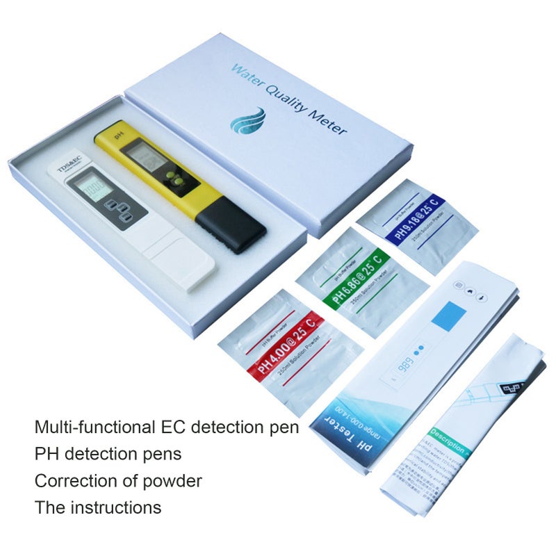 PH Acidometer Water Quality Detector PH Value Test Prod EC&TDS Conductivity Water Quality Testing Pen - Image 5