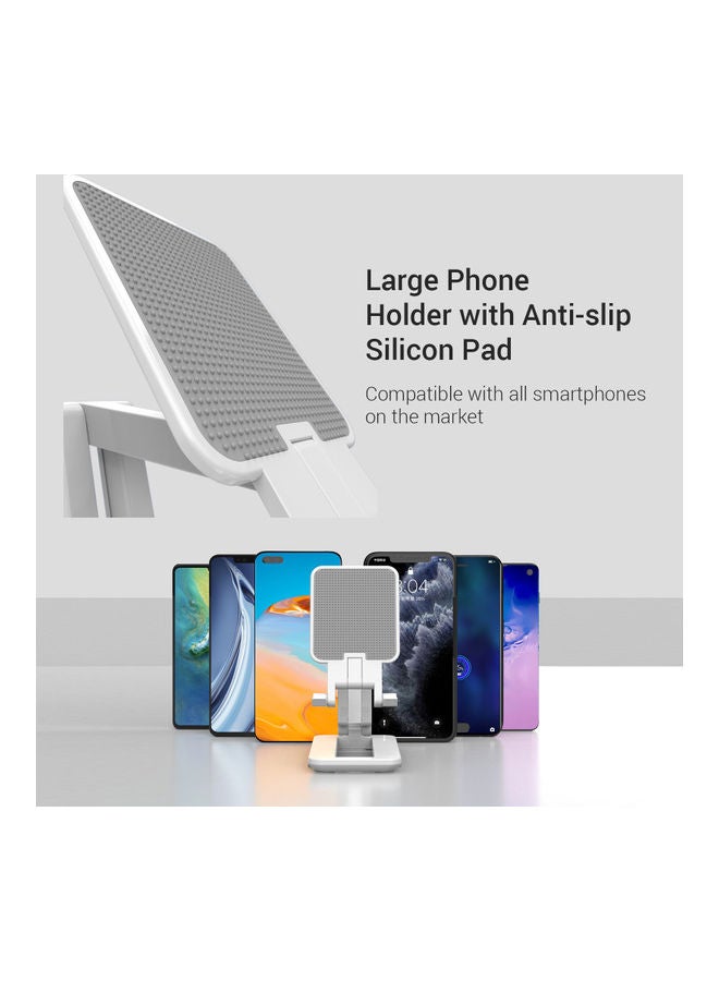 NIBEMINENT Foldable Desktop Smartphone Tablet Bracket White - Image 3