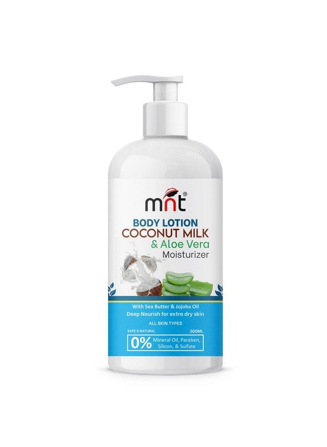 MNT Coconut Milk & Aloe Vera Moisturizing Body Lotion 300 Ml - Image 1