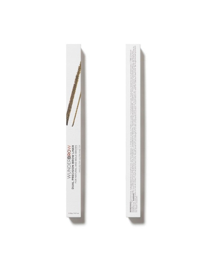 وندر برو قلم تحديد الحواجب Wunderbrow ثنائي الدقة، قلم تحديد الحواجب بطرف مائل وطرف رفيع للغاية، قلم تحديد الحواجب ثنائي الدقة، مكياج الحواجب، لون أسود/بني - Image 5
