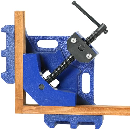 FLKQC Heavy Duty 90 Degree Cast Iron Welders Angle Clamp - Two Axis Welding Clamp - Self Centering Jig and Fixture Clamp for Woodworking - Image 1