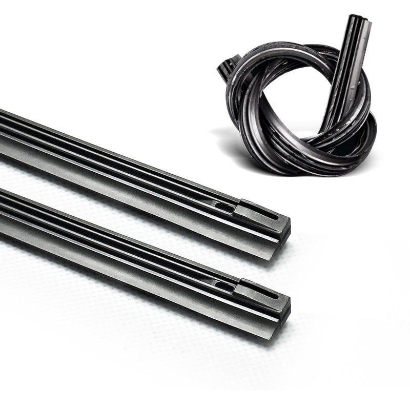 ASLAM Wiper Blade Refills 22 8mm for Conventional Frame Windshield WipersSet of 2