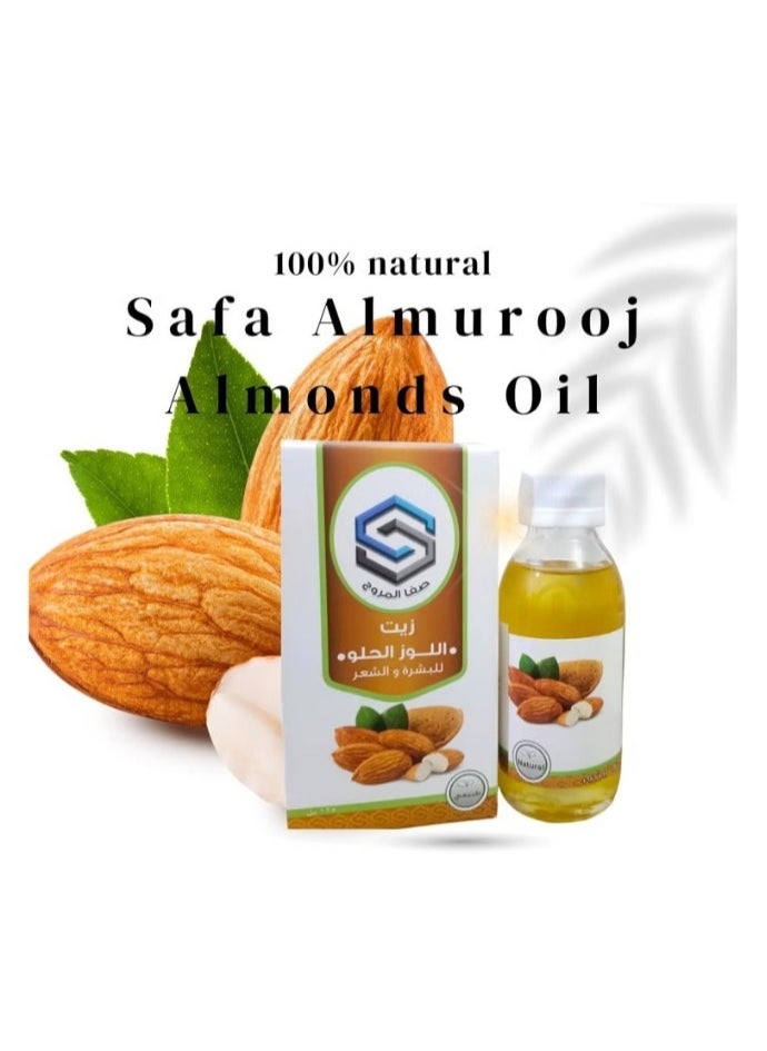 Safa Almurooj - Almonds Oil For Skin & Hair125ml - Image 1