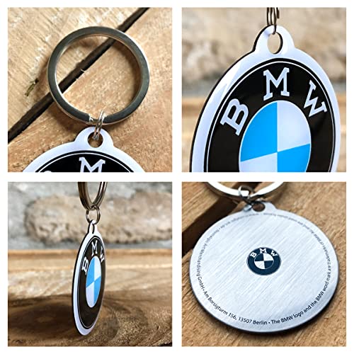 Nostalgic Art Nostalgic-Art Retro Keychain, Ø 1.6", official license product (OLP), BMW – Logo – Gift idea for car accessories fans, Metal, Vintage-Design - Image 2