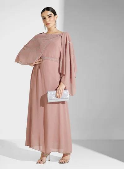 evening dresses in oman Buy Lafaba Solid Satin Evening Gown In Olive
