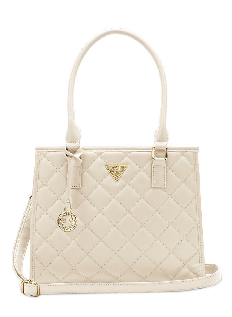 Lavie Signature California Woman's Mid Size Satchel(OFF WHITE) - Image 1