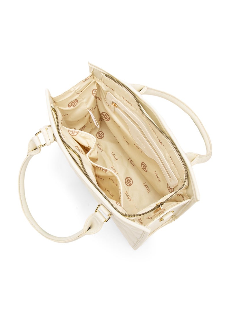 Lavie Signature California Woman's Mid Size Satchel(OFF WHITE) - Image 4