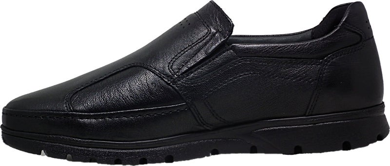Forelli 32606 Men's Black Leather Comfort Shoes  - Image 3