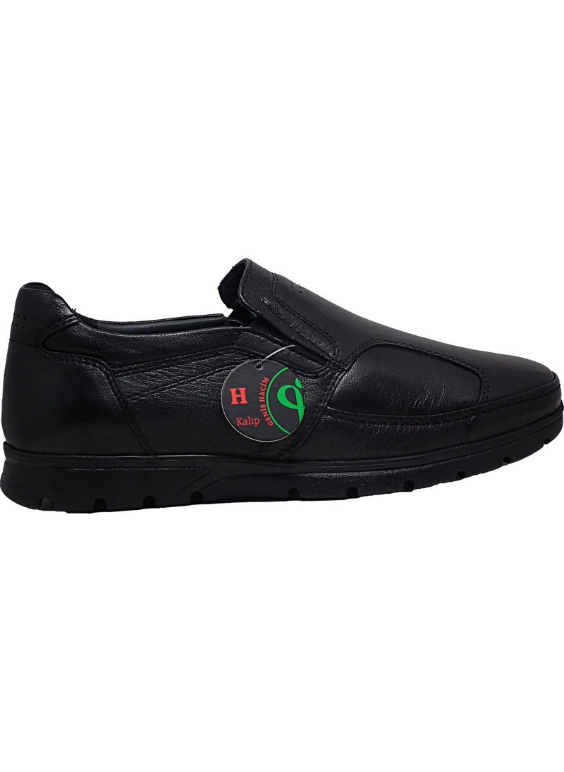 Forelli 32606 Men's Black Leather Comfort Shoes  - Image 1