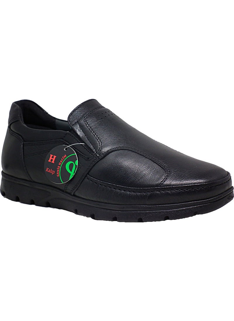 Forelli 32606 Men's Black Leather Comfort Shoes  - Image 2