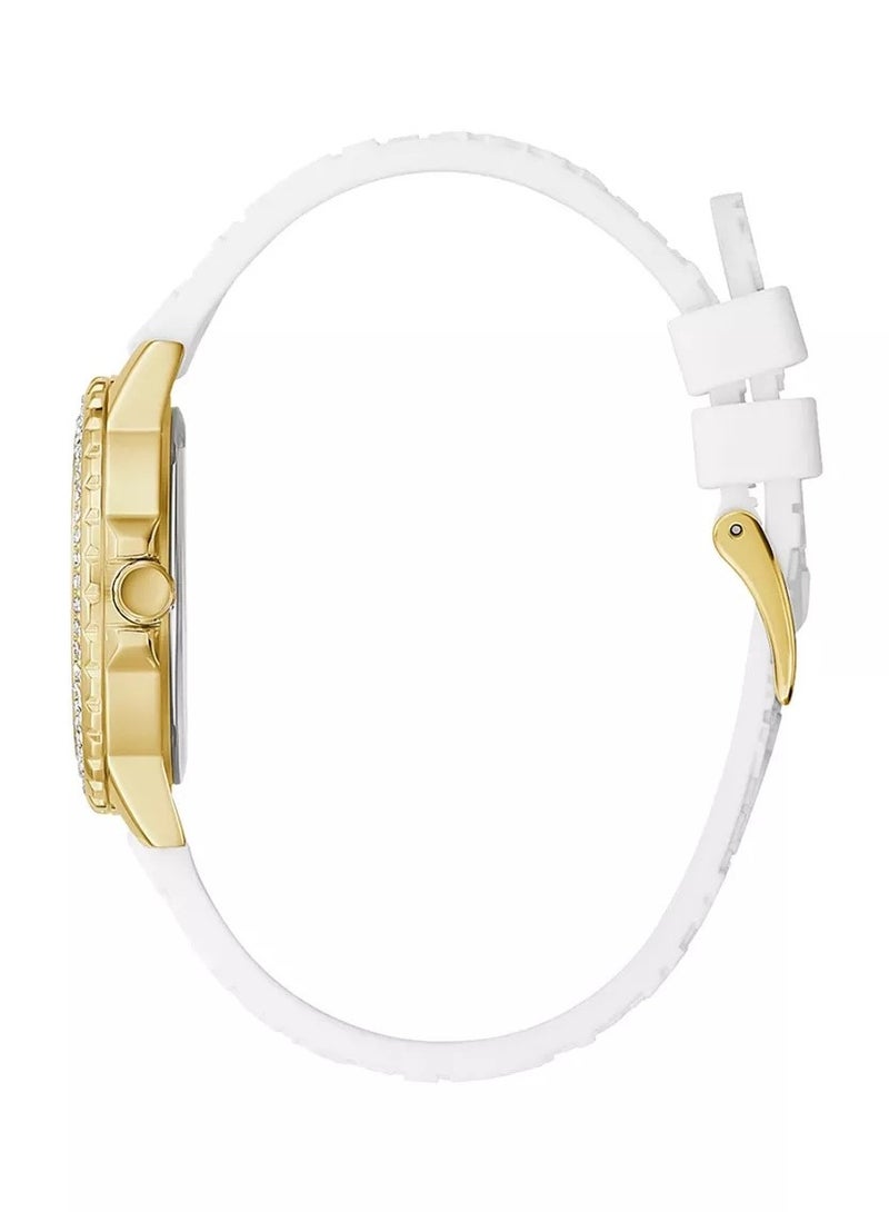 GUESS Women's Analog Round Shape Silicone Wrist Watch GW0411L1 - 36 Mm - Image 3