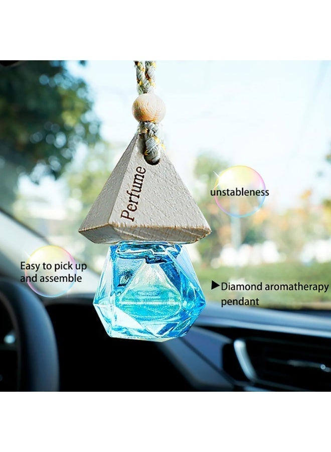 جي اس دن قلادة عطر للسيارة، قطعتان، عطر خفيف يدوم طويلًا، إكسسوارات داخلية للسيارة، زينة للعلاج بالروائح، قلادة زيوت عطرية - Image 4