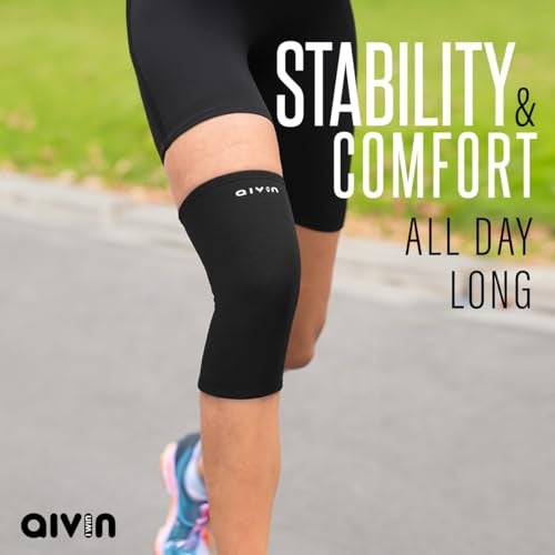 AIVIN Shadow Knee Support For Men&Women Knee Caps For Women Knee Cap For Men Knee Brace For Knee Pain Relief Products Knee Pad Leg Sleeves For Men Gym Squats Knee Belt Knee Support (L) - Image 4