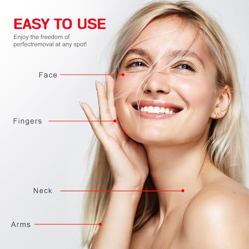tuokiy Facial Hair Removal for Women, Painless Hair Removal Device, Portable Facial Hair Remover for Face with USB Rechargeable - Image 2