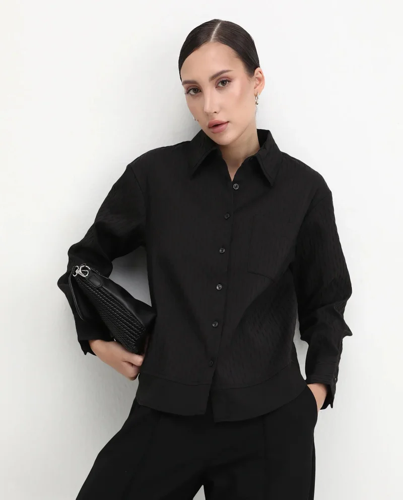 Rareism Women's Textured Shacket