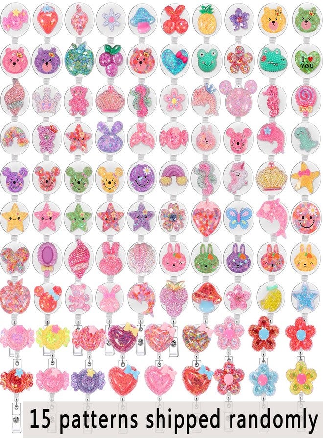 Tamhoo 10PCS Badge Reel Clip Retractable Lanyard for Id Badges - Women & Nurses, Cute Card Holder Reel - Image 5
