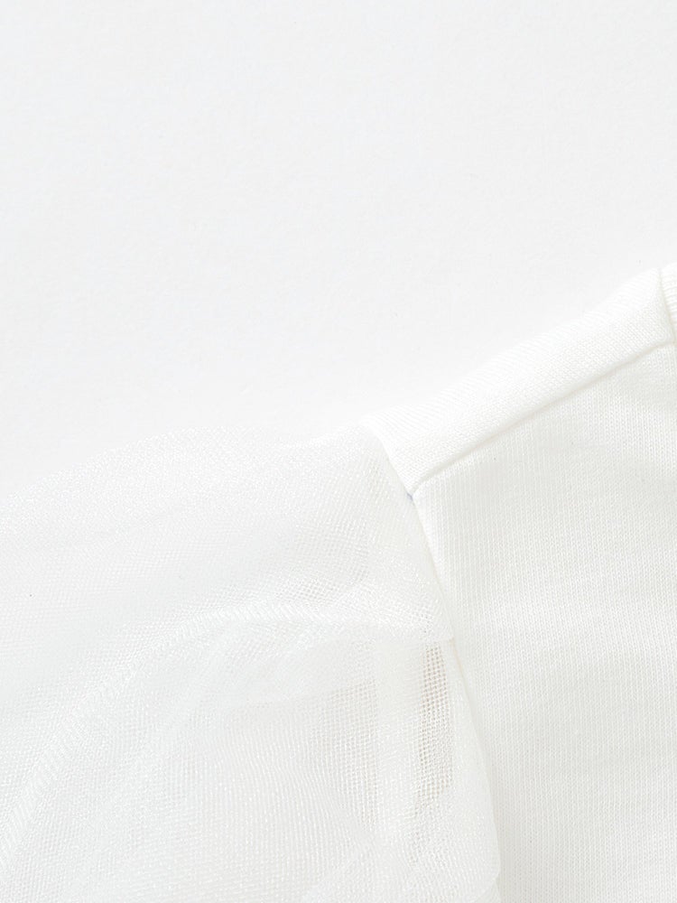 بالابالا تيشيرت بأكمام منفوخة للبنات - Image 4