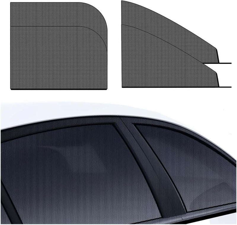 KASTWAVE 4Pcs Car Side Window ShadeCar Window Shades Screens for CampingCar Window Bug ScreenSide Automotive Window SunshadesWindow Sun Shade for Baby Car Window Cover for Privacy 2Front2Rear