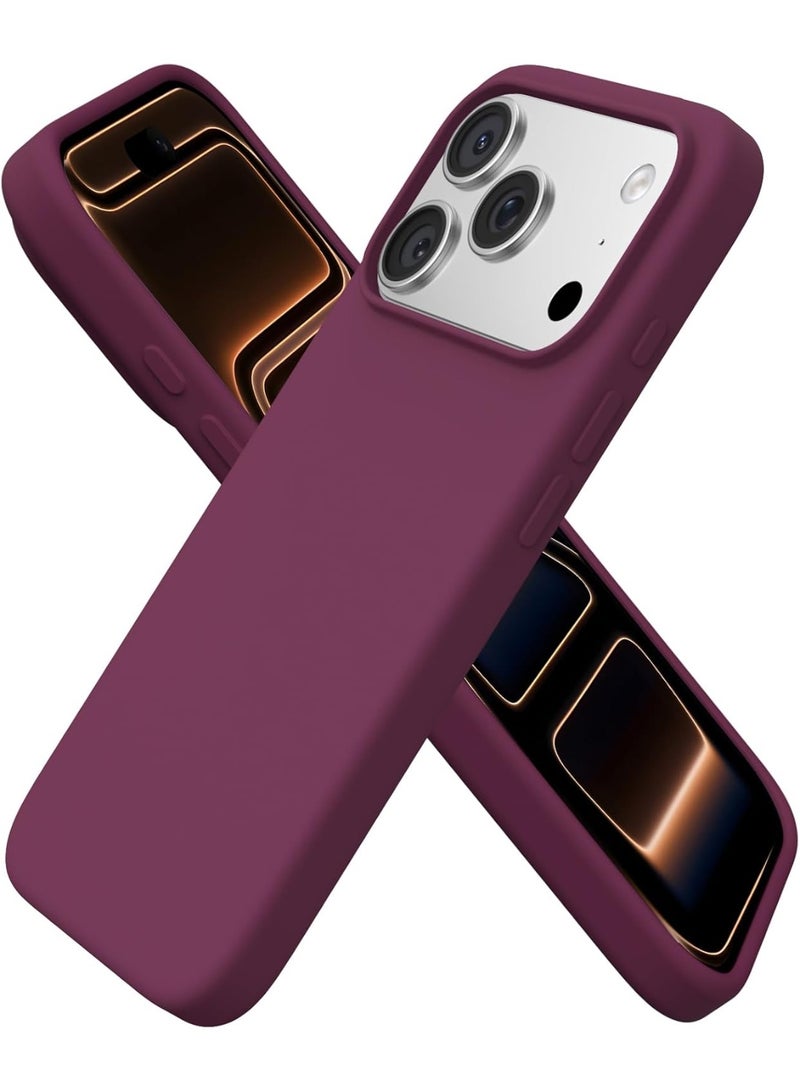 ACLIX iPhone 17 Pro Case Liquid Soft Silicone iPhone 17 Pro Cover Anti Scratch with Inside Microfiber Lining Shockproof Protective Phone Case for iPhone 17 Pro 6.3 inch - Image 1