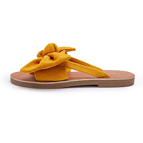 FISACE Womens Slip On Flip Flops Ring Toe Strappy Casual Summer Gladiator Flat Sandals - Image 2