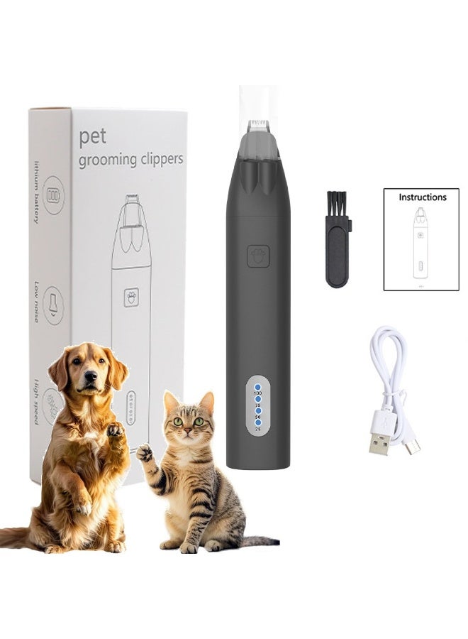 Electric Paw Hair Trimmer for Cat Dog, Pet Grooming Shaver with LED Light - Image 1