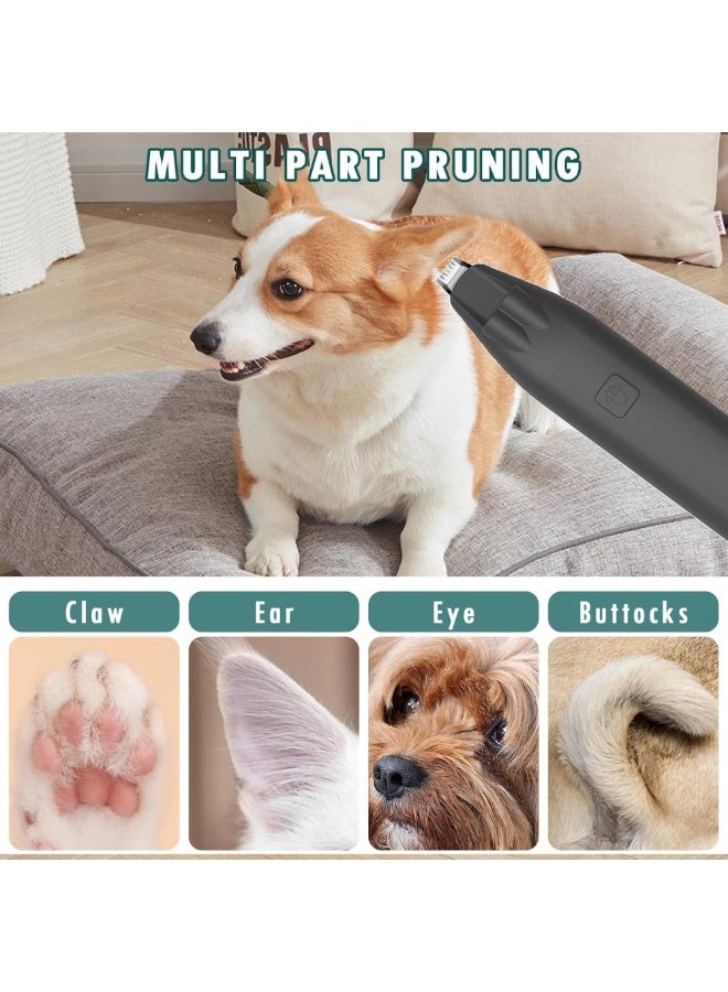 Electric Paw Hair Trimmer for Cat Dog, Pet Grooming Shaver with LED Light - Image 4