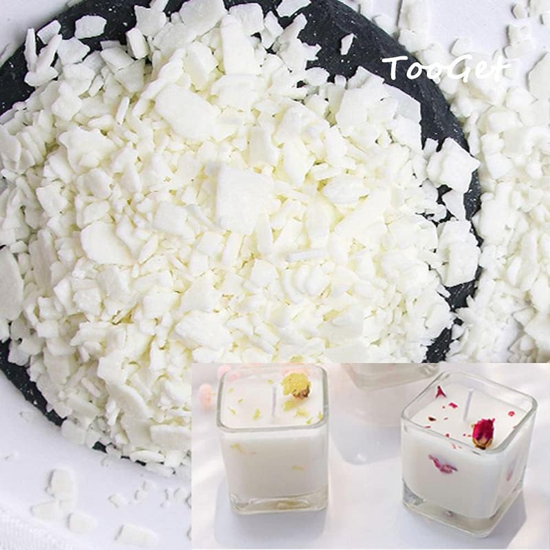 TooGet Pure White Soy Wax Flakes, 100% Natural Soy Wax Bulk for Candle Making DIY, Premium Quality, Top Grade - 1 Pound - Image 5