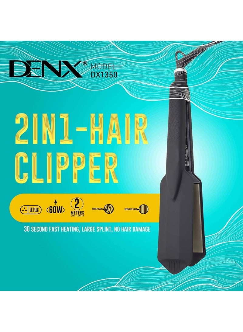 Denx Start Your Day with Stunning Hair – DENX DX1350 Hair Iron for Salon-Quality Straightening & Curling - Image 2
