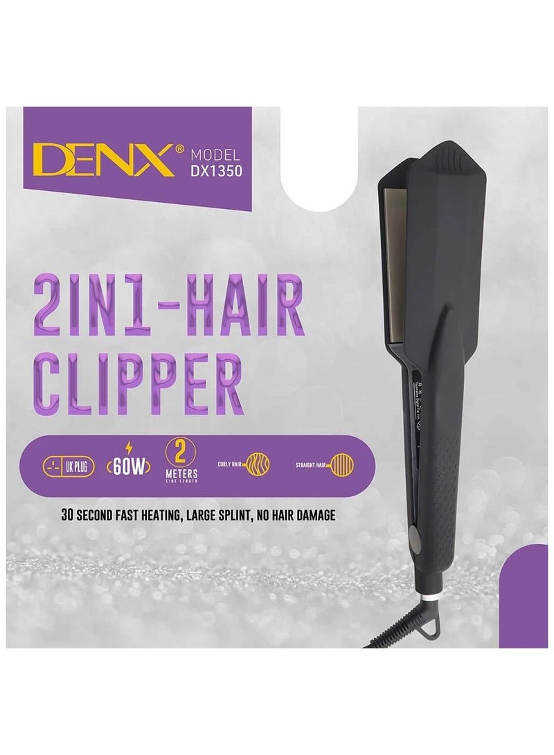 Denx Start Your Day with Stunning Hair – DENX DX1350 Hair Iron for Salon-Quality Straightening & Curling - Image 3