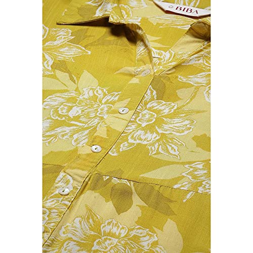Biba Women's Olive Rayon Straight Printed Maxi Dress 2XL - Image 4