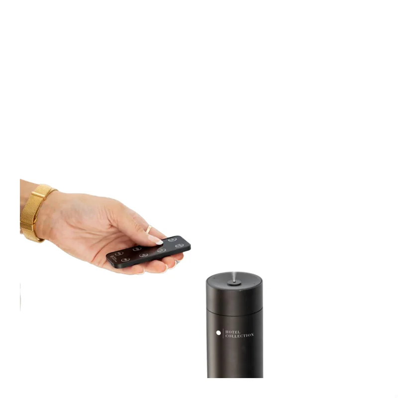 هوتيل كوليكشن Tower Diffuser for Essential Oil - Up to 800 sq ft Coverage - Remote Control - Aromatherapy Scent Diffuser - Home, Spa, Office & Business - Air Freshener - Midnight Black