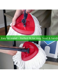 Y&D Spin Mop Replacement Head Base Rotating Triangle Refill Disc for Easy Wring Replace Plastic Case Shell Red  - Image 4
