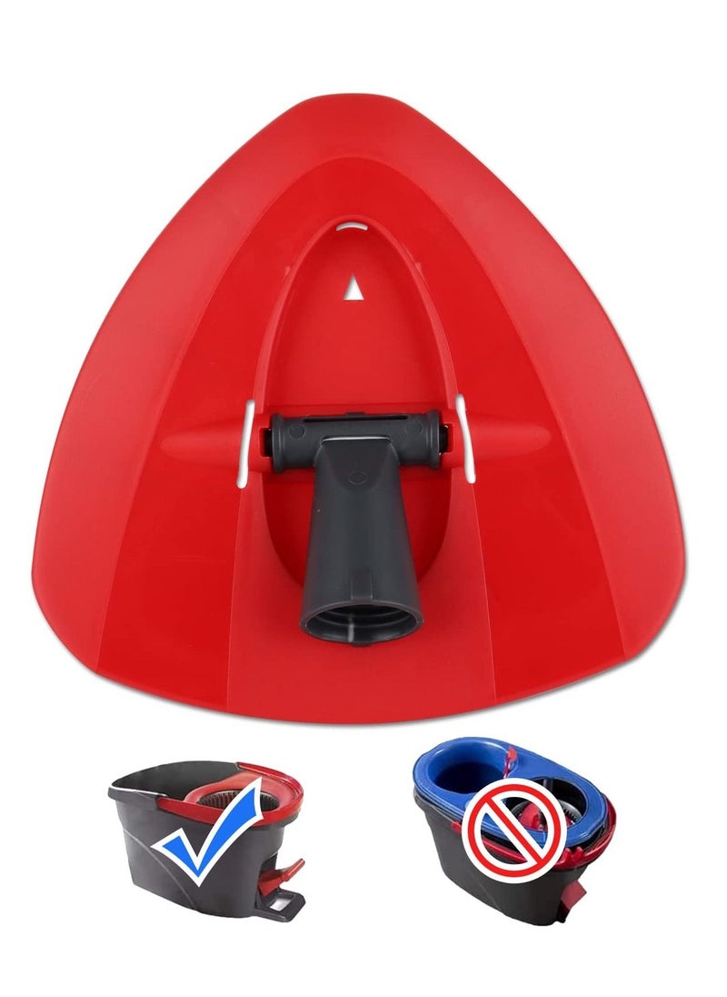 Y&D - Spin Mop Replacement Head Base Rotating Triangle Refill Disc for Easy Wring Replace Plastic Case Shell Red - Image 1
