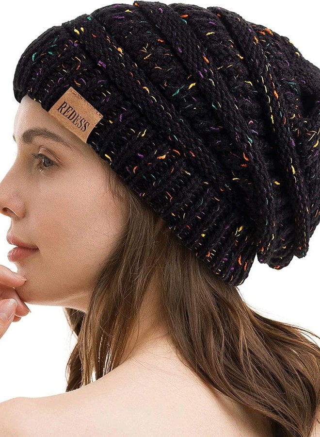 REDESS Slouchy Beanie Hat for Men and Women Winter Warm Chunky Soft Oversized Cable Knit Cap - Image 4