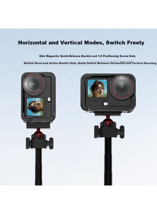 Earlymen Zaoxingke Dji Action 6 Metal Cage Sports Camera Osmo Action 6 Accessories Protective Case Metal Frame Shooting Expansion Shockproof - Image 2