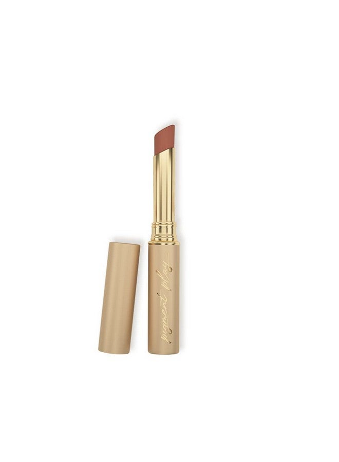 اللعب الصباغ - أحمر شفاه غير لامع Performer Matte Lipstick-Mine Forever (Nude Beige) | يدوم طويلاً ولا يتلطخ | تركيبة غنية بالصبغة | نباتي وخالٍ من القسوة على الحيوانات - 2.90 جم - Image 3