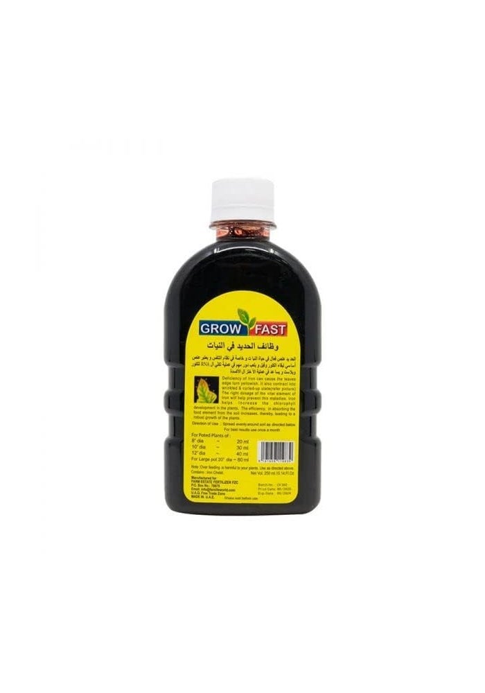 Grow Fast Iron Tonic for Plants - 250ml Liquid Nutrient to Eliminate Iron Deficiency - Image 3