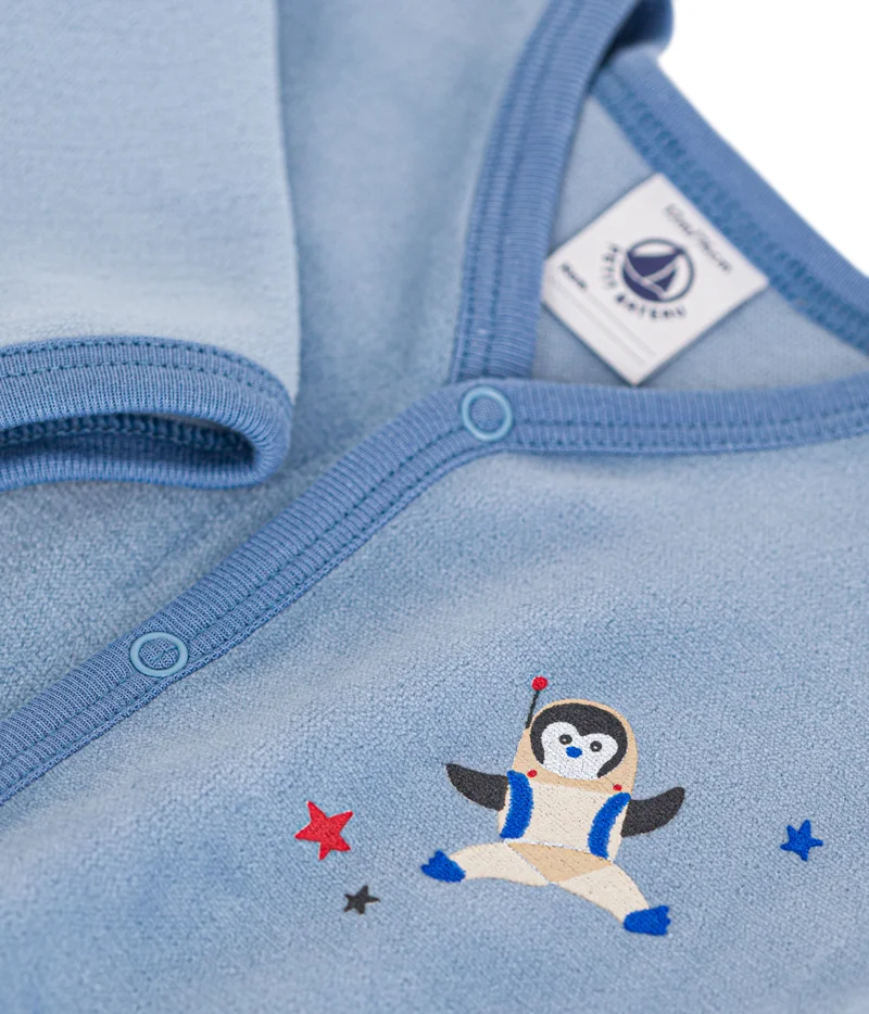Petit Bateau Babies' velour pyjamas