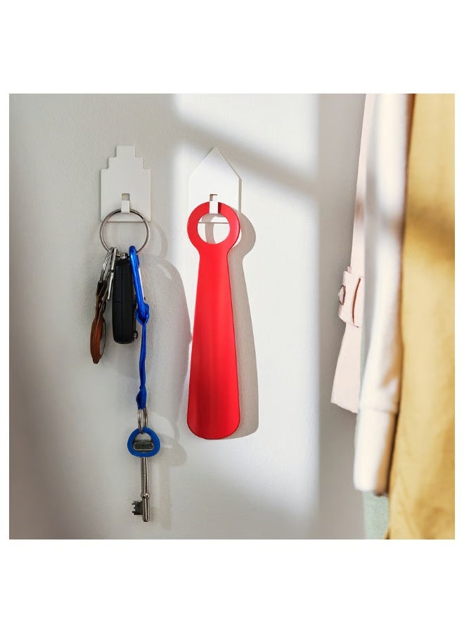 Self-Adhesive Wall Hook – House-Shaped, White, Strong Sticky Hook for Keys, Towels, Bags & Home Organization - Image 3