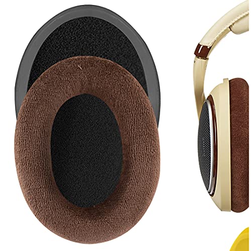 Geekria Comfort Velour Replacement Ear Pads for Sennheiser HD598, HD598SE, HD598CS, HD595, HD599, HD599 SE Headphones Ear Cushions, Repair Parts with Video Guide (Brown) - Image 1