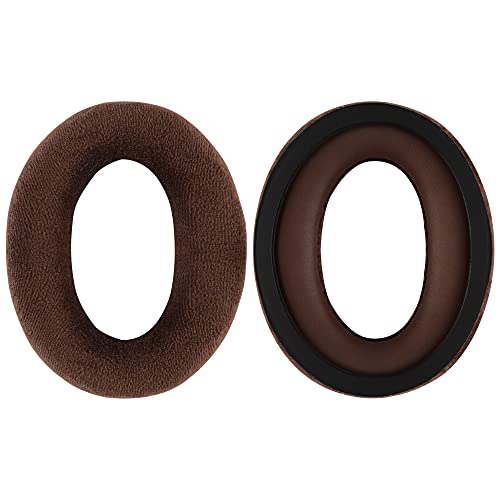 Geekria Comfort Velour Replacement Ear Pads for Sennheiser HD598, HD598SE, HD598CS, HD595, HD599, HD599 SE Headphones Ear Cushions, Repair Parts with Video Guide (Brown) - Image 3